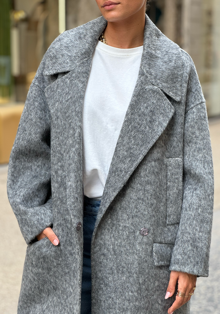 Manteau Oversize Gris - Lou Andrea