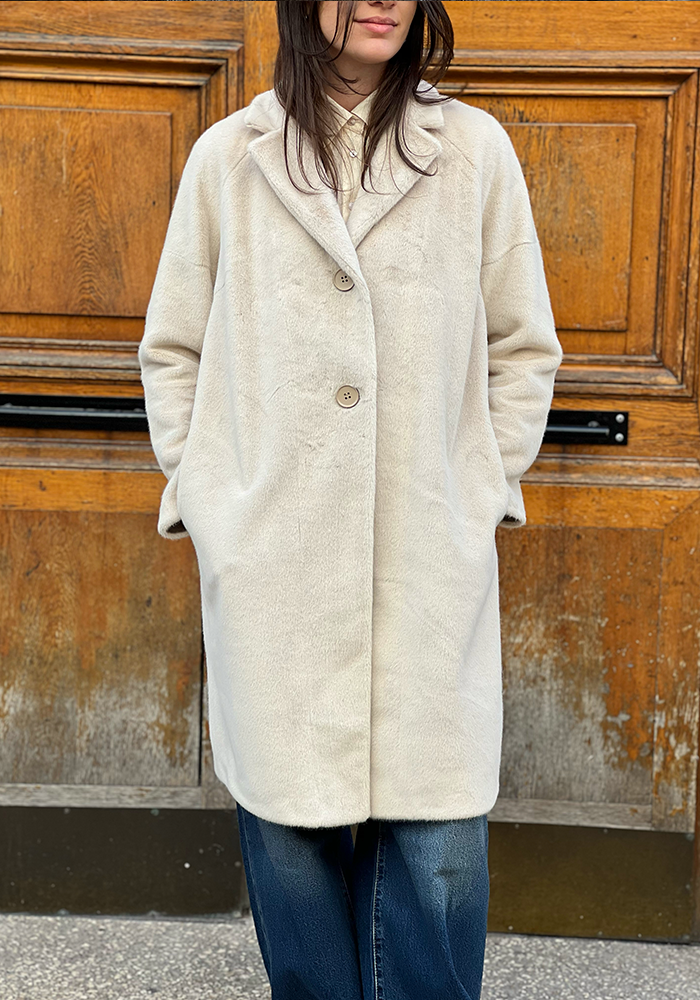 Manteau Romy Ivoire - Lou Andrea