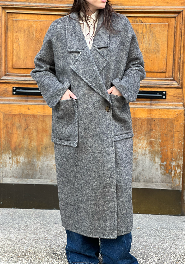 Manteau Oversize Taupe - Lou Andrea