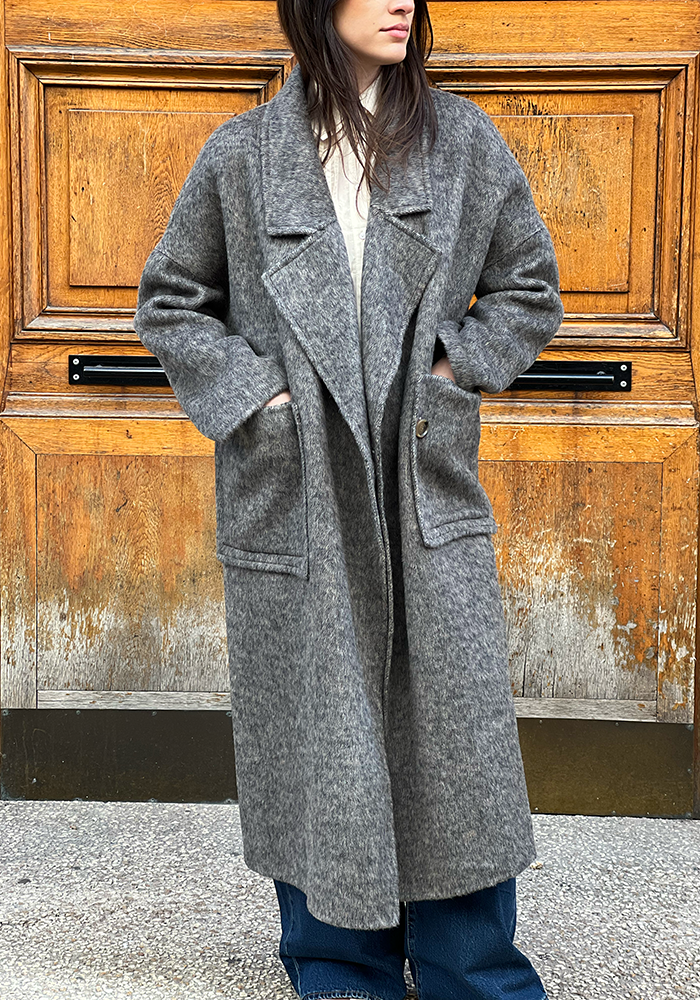 Manteau Oversize Taupe - Lou Andrea