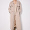 Talia Long Trench Coat 4 Buttons And Belt 90% Wool 10% Cashmere 12gg