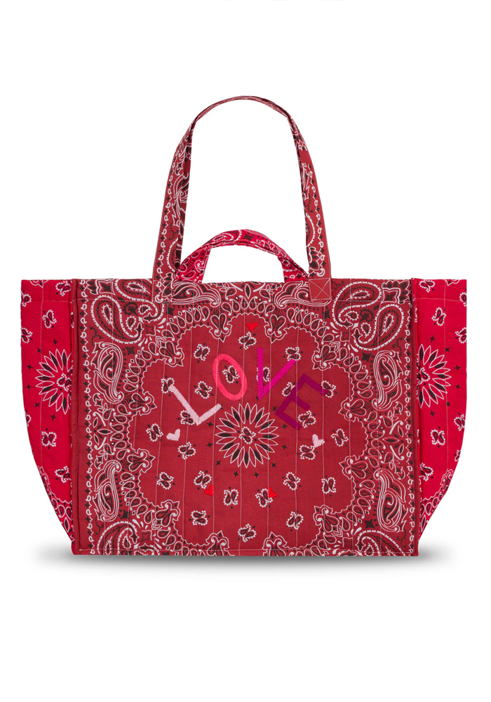 Sac Maxi Cabas Love Vintage Red Real Red - Call It By Your Name