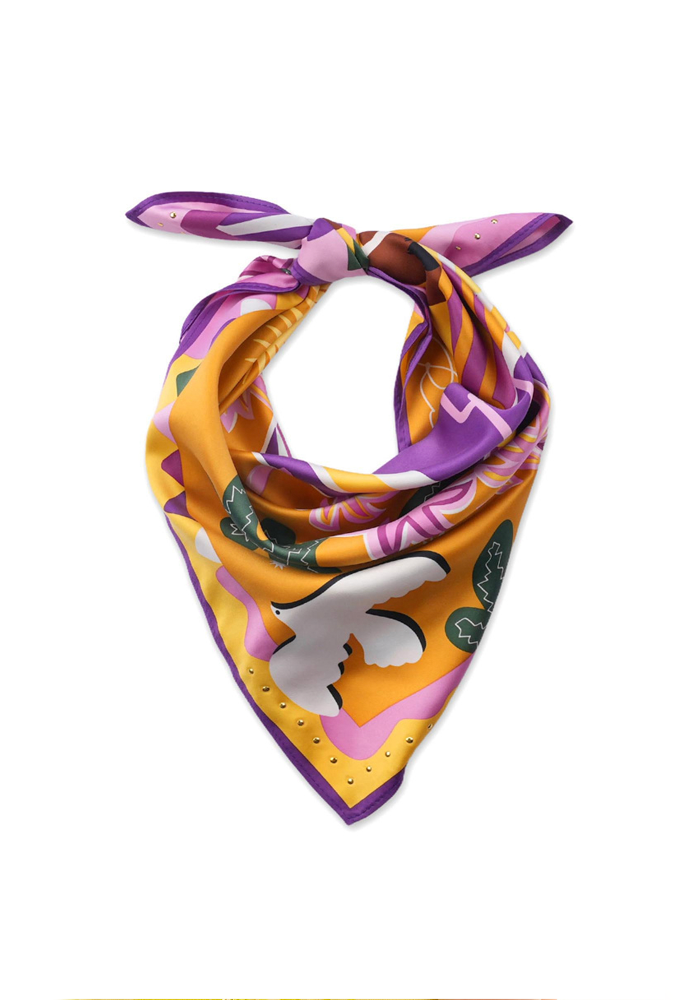 Foulard Chachacha Jaune Petit Modèle - Wild Paris