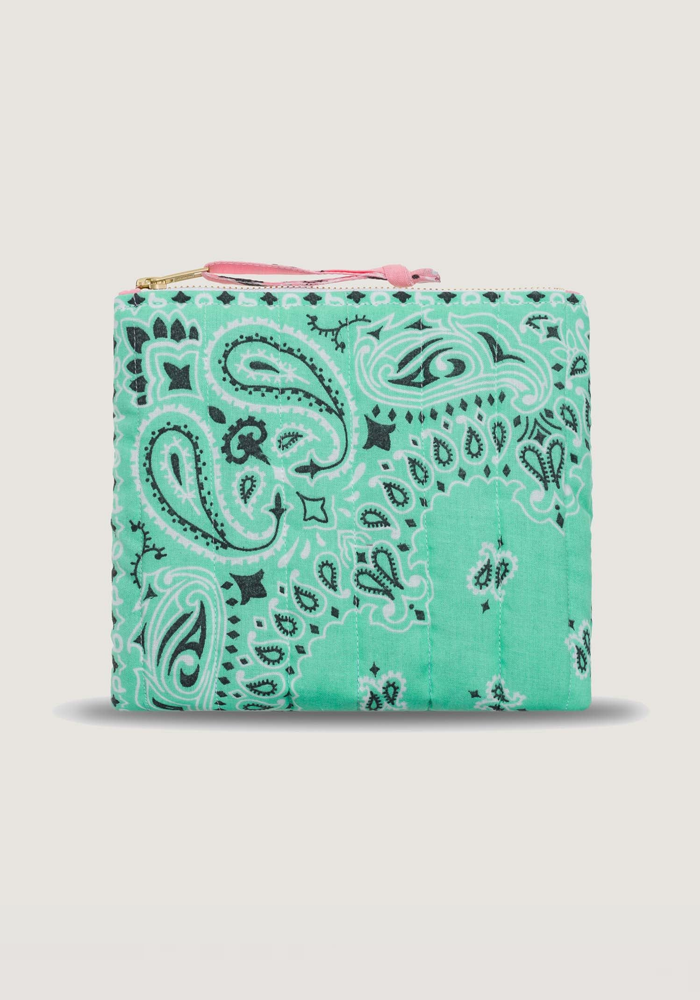Mini Pochette Bandana Arc En Ciel Mint Pale Pink - Call It By Your Name