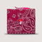 Mini Pochette Bandana Champignon Bordeaux Fuschia