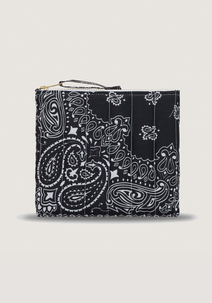 Mini Pochette Bandana Happy Face All Black - Call It By Your Name