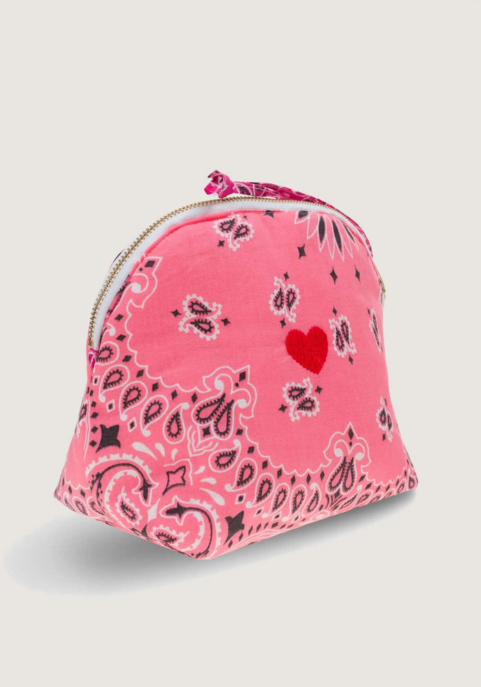 Trousse De Toilette Vanity Small Coeur Strawberry Pink Fuchsia - Call It By Your Name