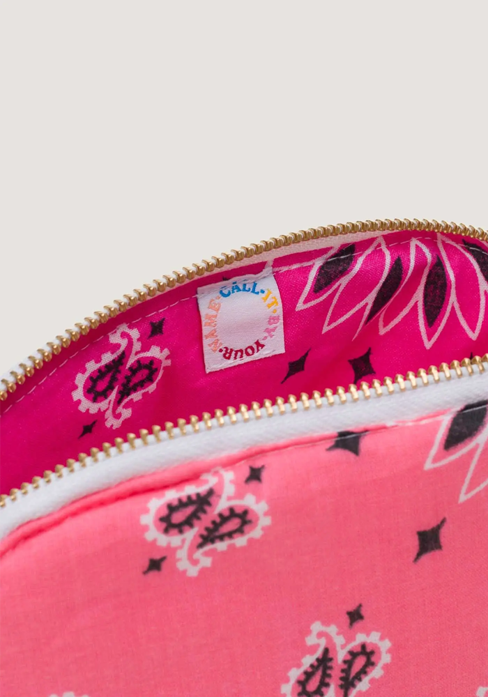Trousse De Toilette Vanity Small Coeur Strawberry Pink Fuchsia - Call It By Your Name