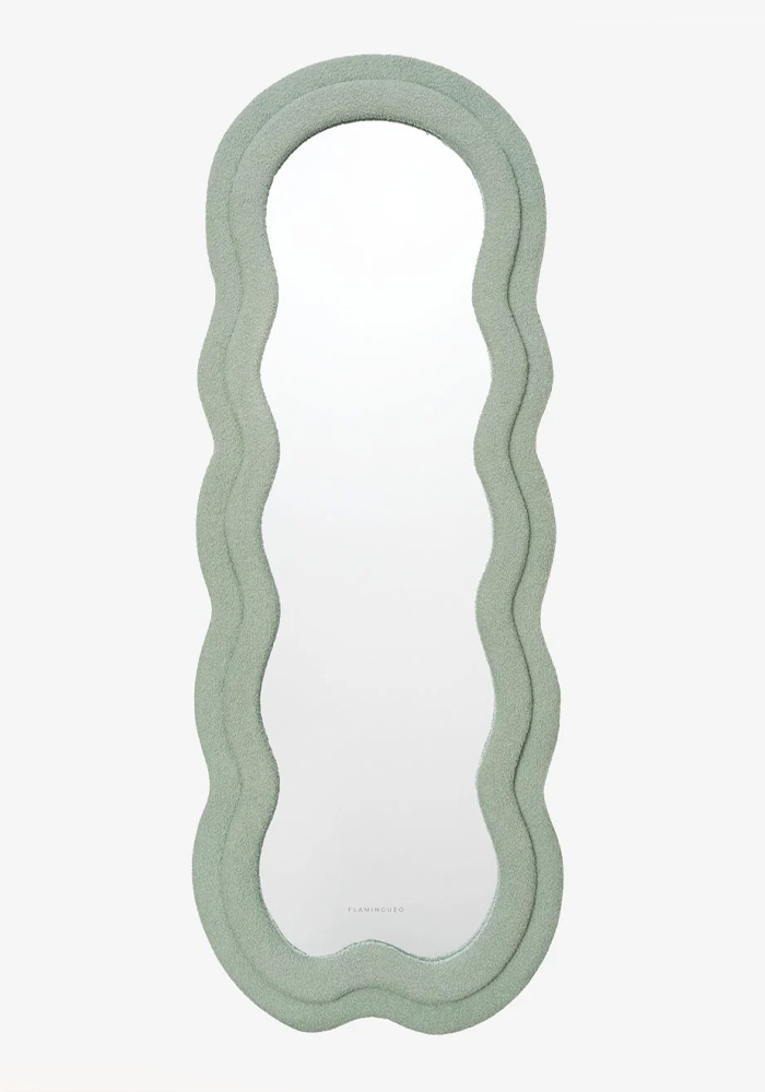 Miroir Charlotte Bouclette Vert - Blush Sélection Décoration