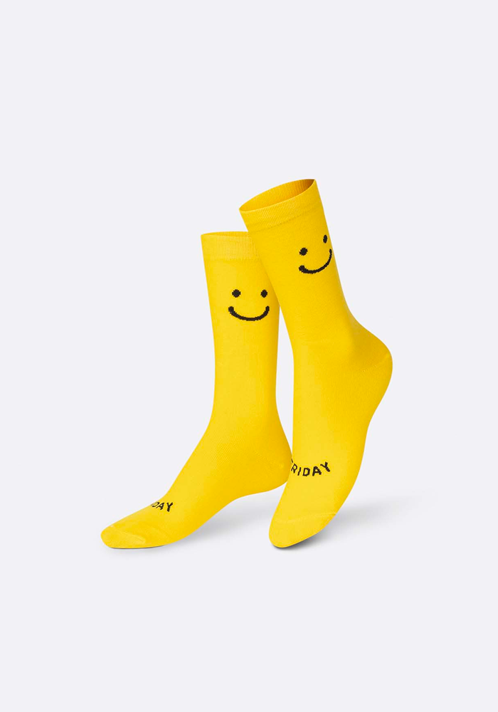 2 Paires De Chaussettes Monday Friday Smiley - Eat My Socks