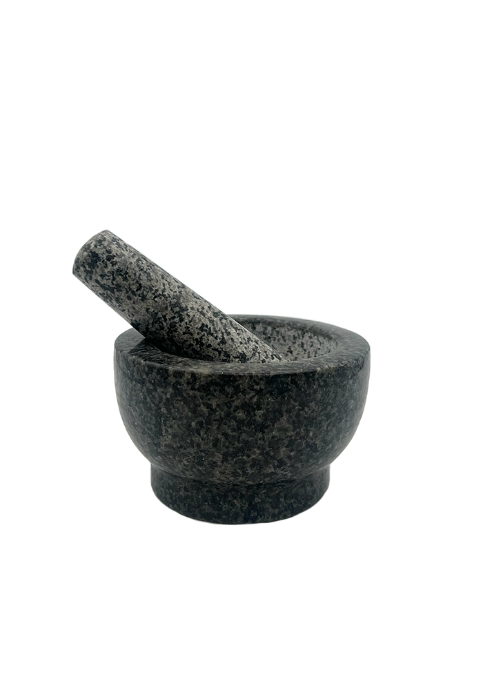 Mortier Et Pilon En Granit Noir - Bazar De Luxe