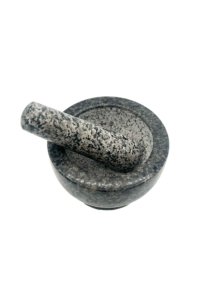 Mortier Et Pilon En Granit Noir - Bazar De Luxe