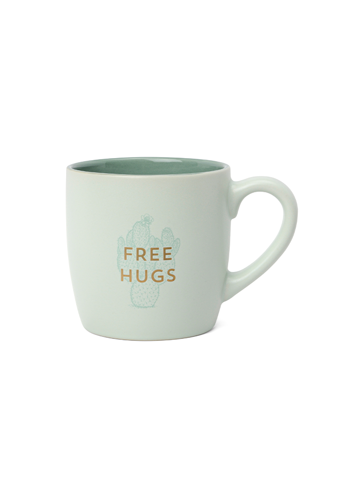 Mug Free Hugs Motifs Cactus - Blush Sélection Décoration