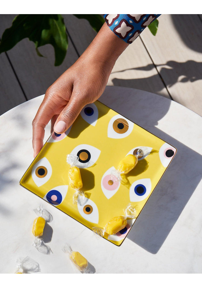 Vide-Poche Nazar Jaune en Porcelaine - Octaevo