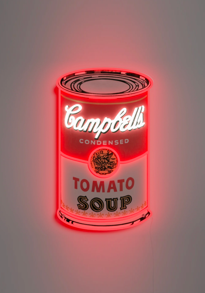 Néon Campbells Soup Andy Warhol - Yellow Pop