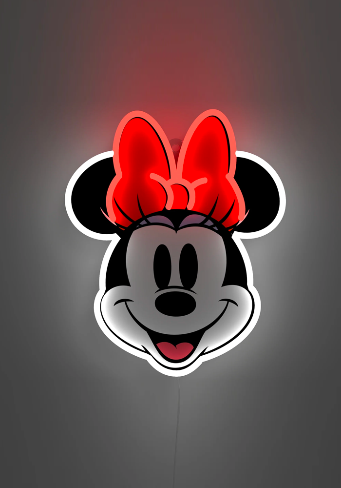 Neon Minnie Printed Face - Yellow Pop