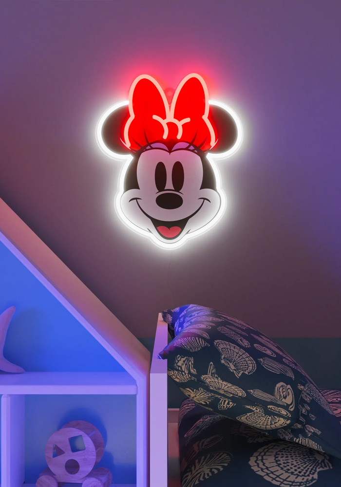 Neon Minnie Printed Face - Yellow Pop
