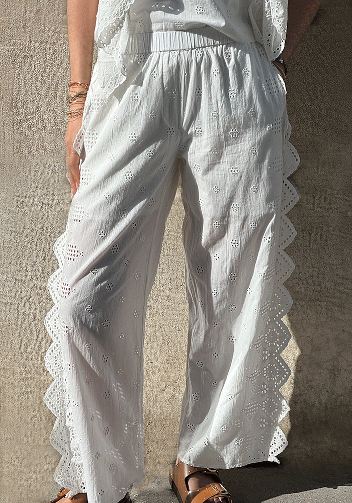Pantalon Shiffli Blanc - V De Vinster