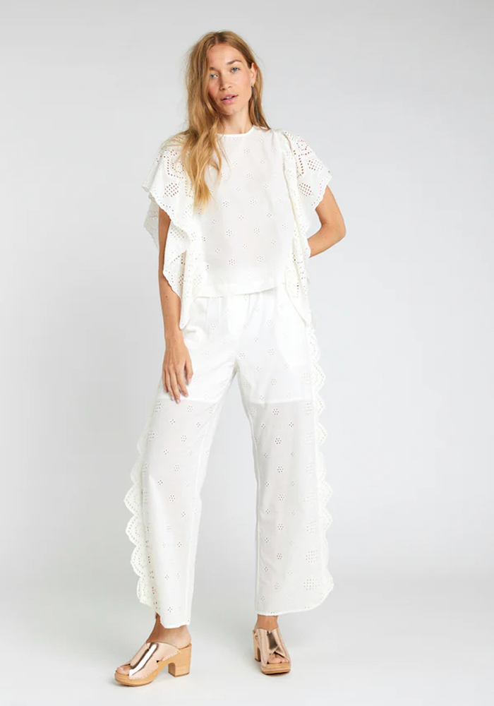 Pantalon Shiffli Blanc - V De Vinster