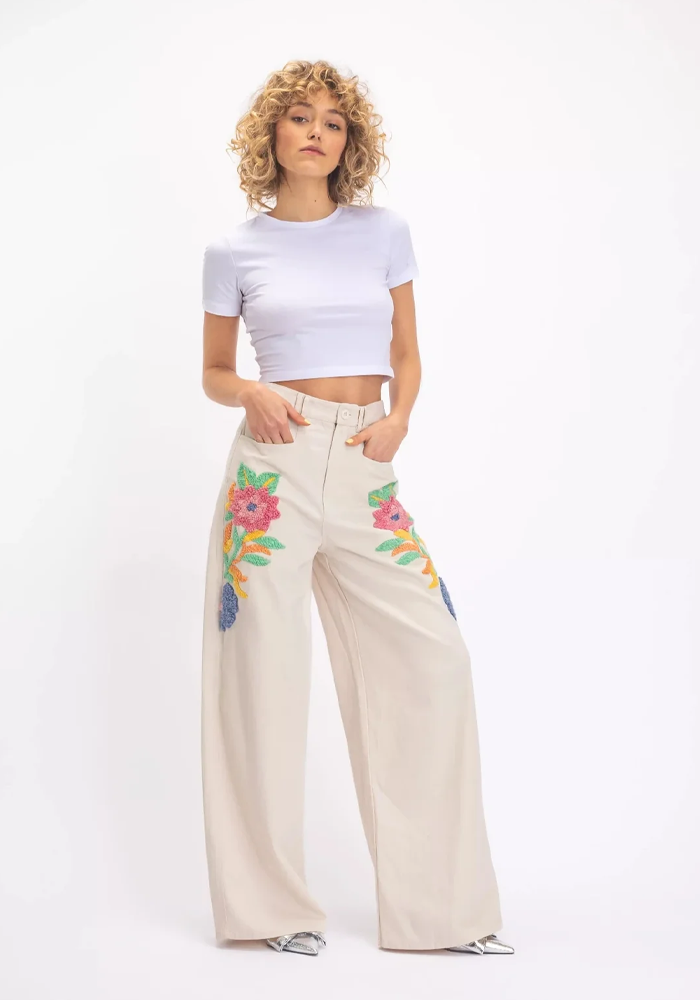 Pantalon Brama Crème - V De Vinster