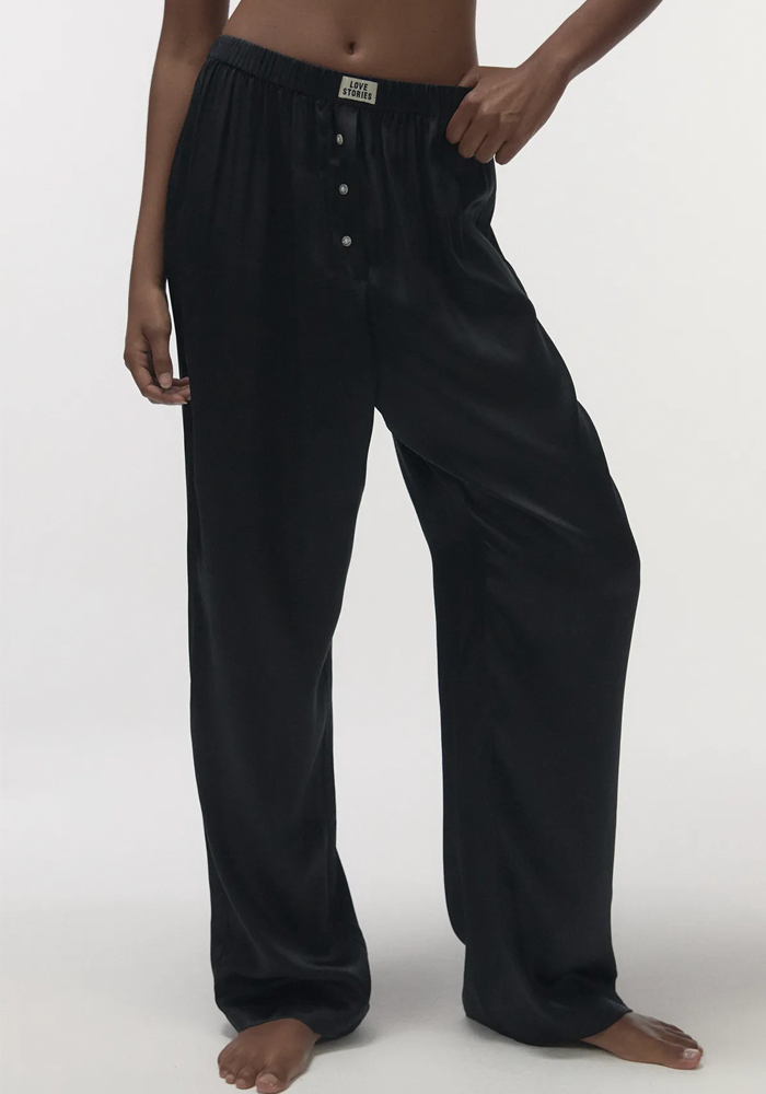 Pantalon De Pyjama Theodore Noir - Love Stories