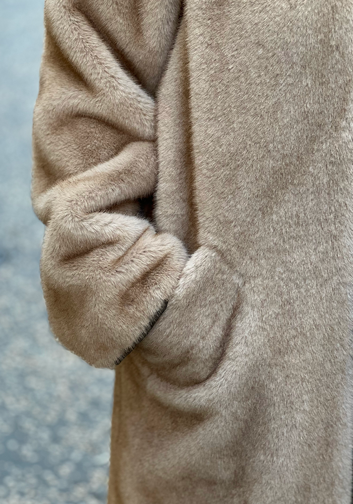 Manteau Parka Kaki Et Beige - Lou Andrea