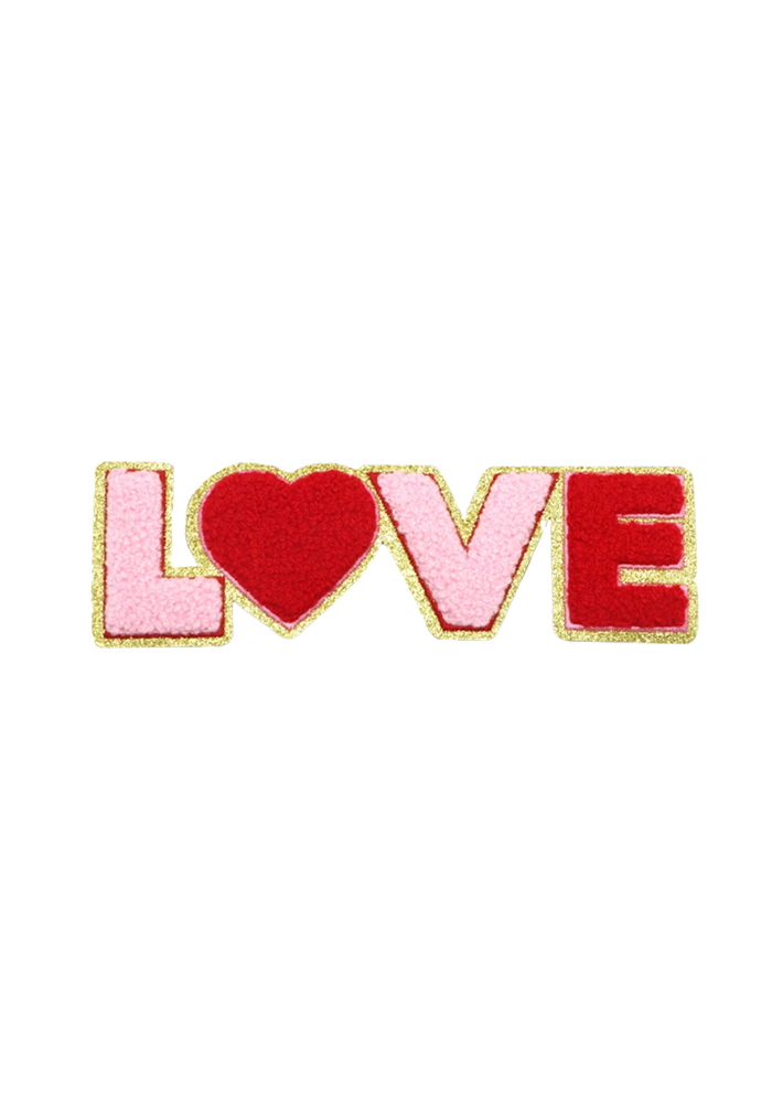 Patch Thermocollant Love Rose Et Rouge - MB Columbia