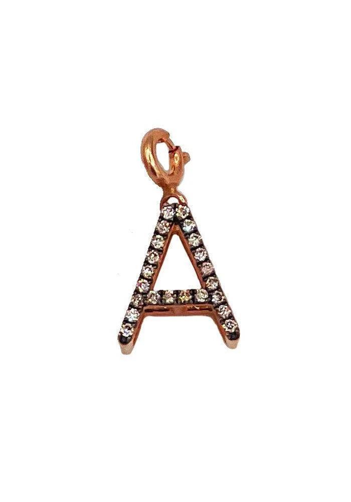 Pendentif Lettre Pavé Charm - Kismet By Milka