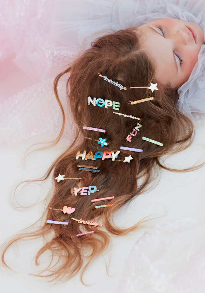 Barrette Longue Message Happy - Meri meri