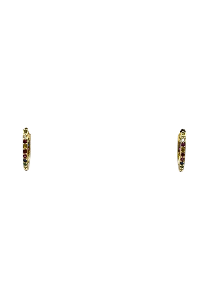 Boucle D'Oreille Tara Doré Multicolore - Tara Jwls