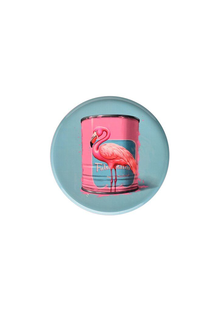 Plateau En Métal Motif Flamant Rose - Blush Sélection Décoration