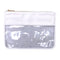 Transparent Plastic Oxford Pouch With White Band
