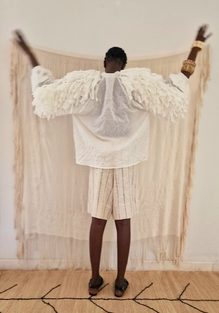 Chemise Birds Blanche - Claramonte