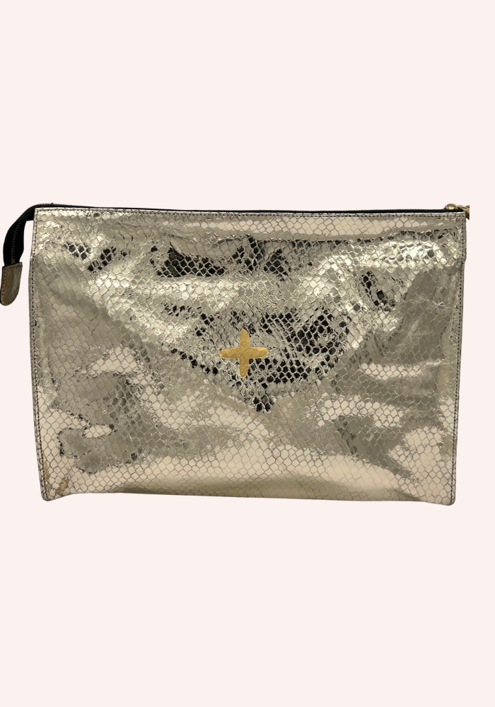 Pochette Prince En Cuir Bubble Sable