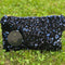 Pochette Plate Celia Sequins Bleue