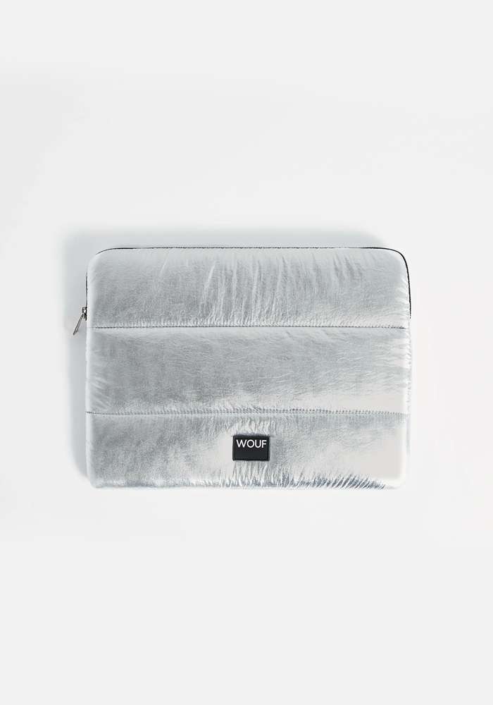 Pochette D'Ordinateur 13/14 Pouces Silver Glossy - Wouf