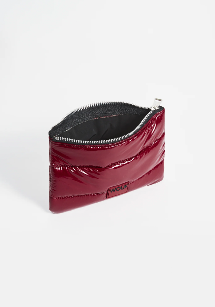 Pochette Plate Burgundy Glossy - Wouf