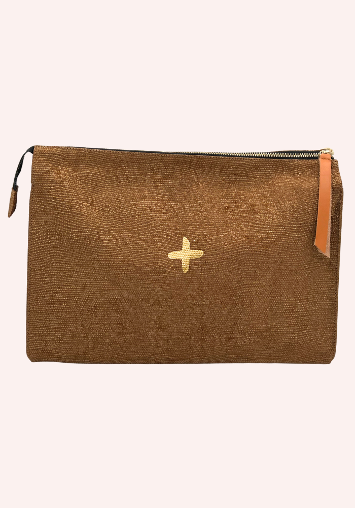 Pochette Prince En Cuir Sand Naturel - Isabelle Varin