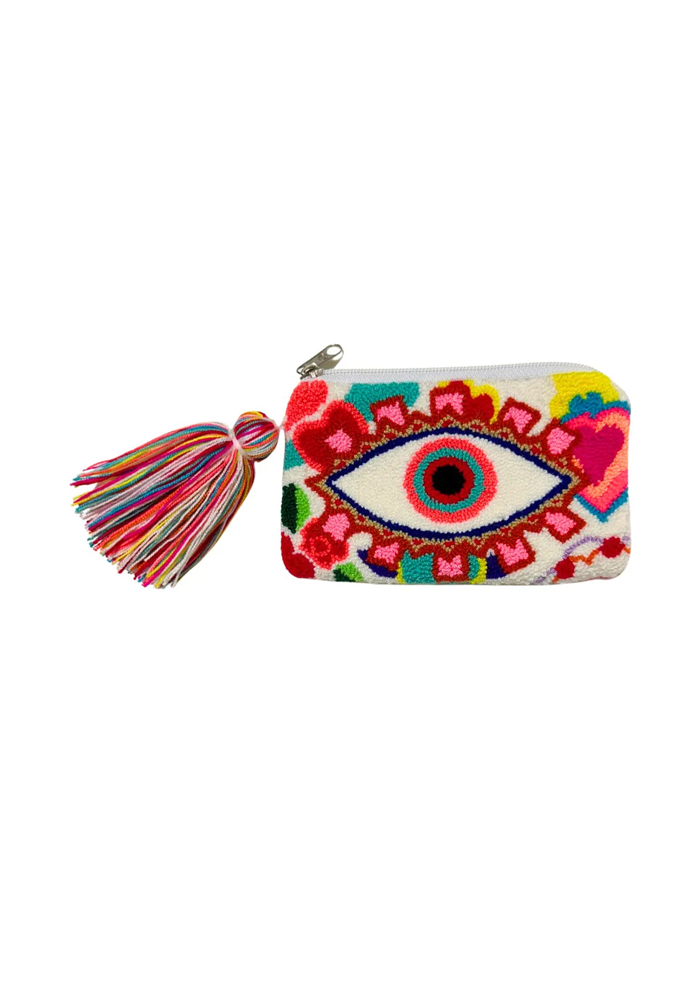 Pochette Mini Coin Purse White Eye