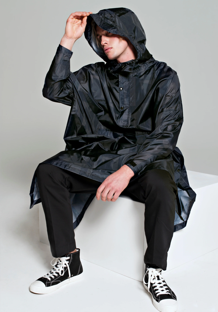 Poncho De Pluie Back To Black Art Camo - Rainkiss