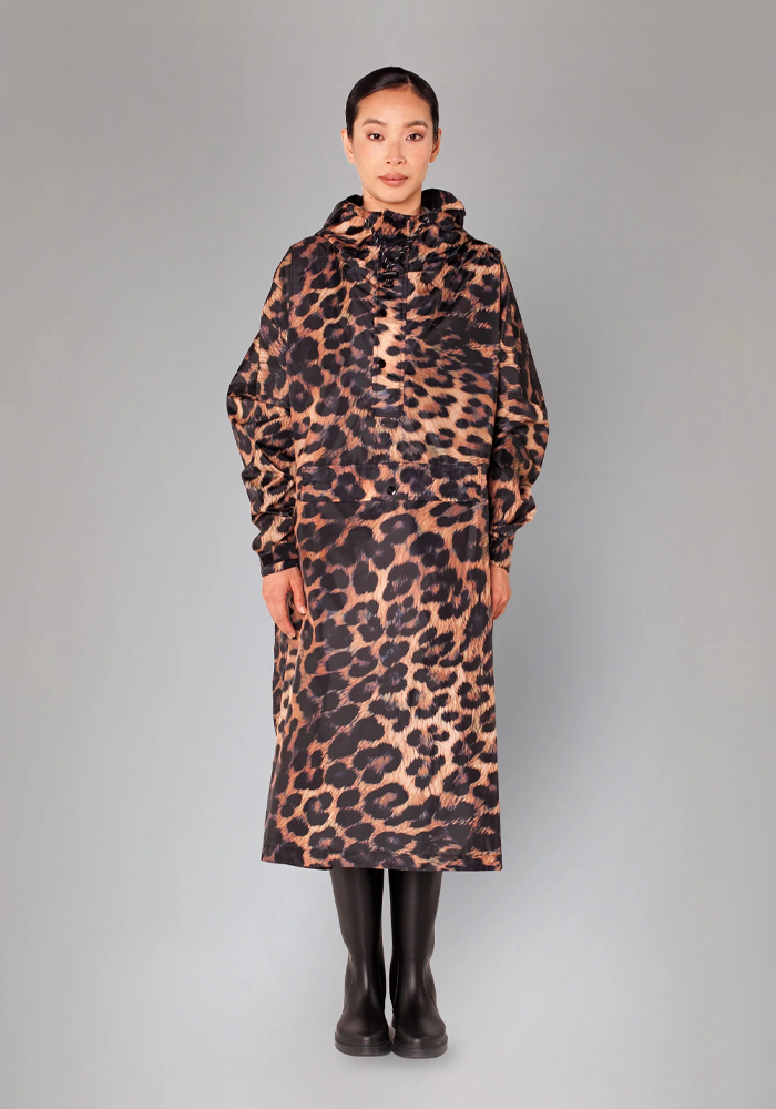 Poncho De Pluie Dark Leopard - Rainkiss