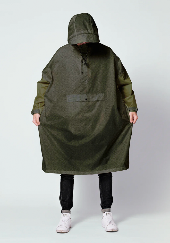 Poncho De Pluie Herringbone - Rainkiss