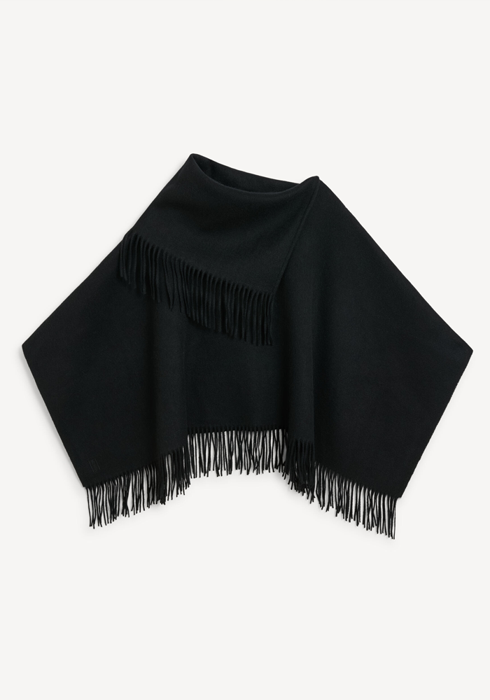 Poncho Turtma Noir - By Malene Birger