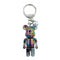 Black Tie & Dye Teddy Bear Keychain