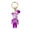 Purple Tie & Dye Teddy Bear Keychain