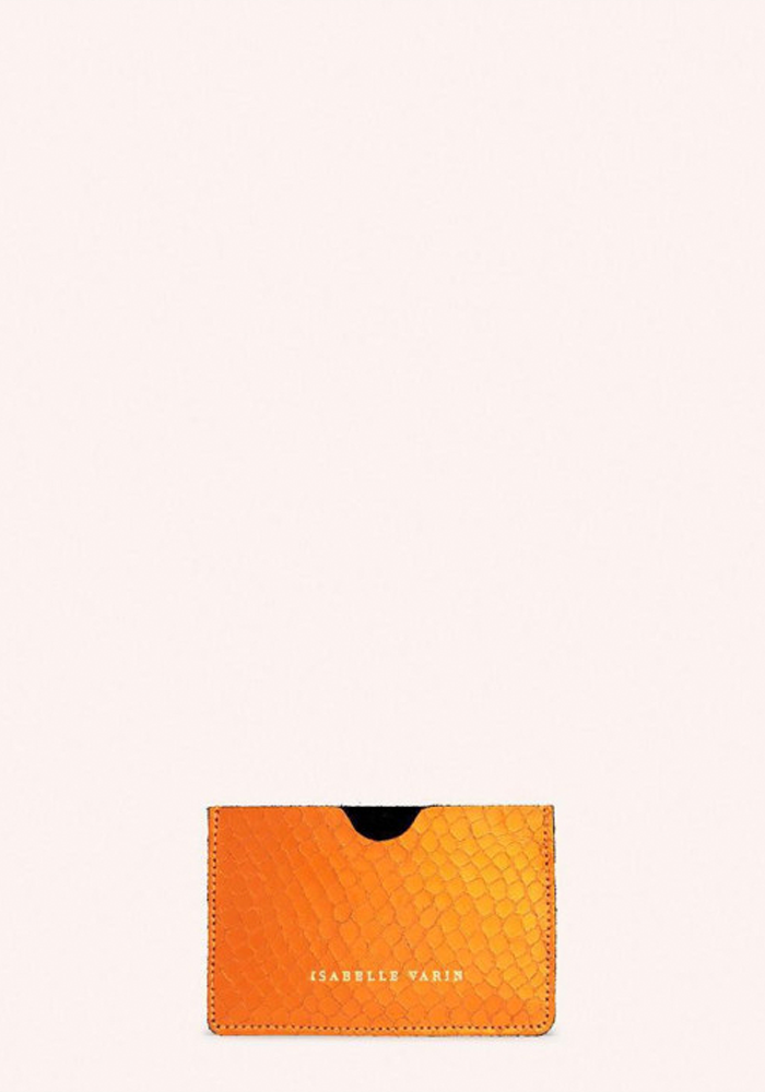 Porte-cartes Credy Bubble Orange - Isabelle Varin