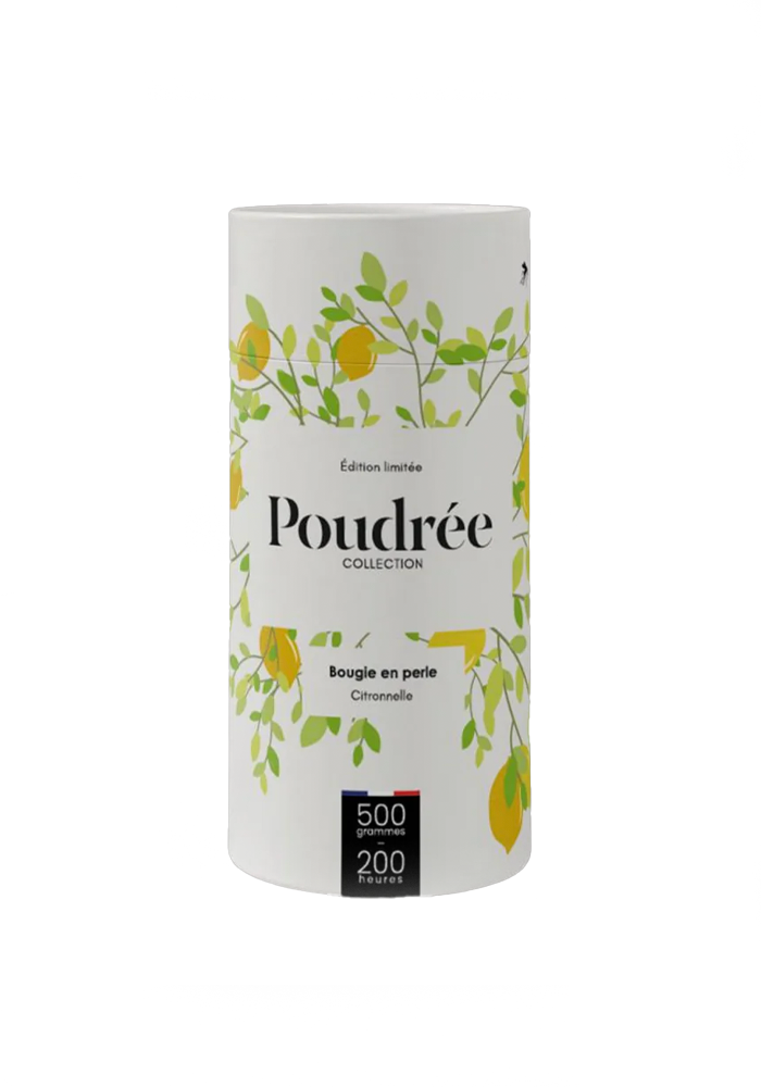 Kit Bougie 500g Citronnelle - Poudrée Paris