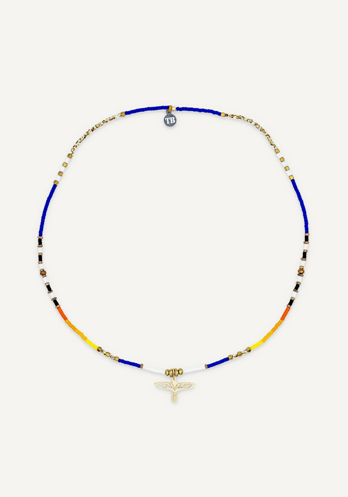 Collier Ras-De-Cou Eagle Indian - Têtes Blondes