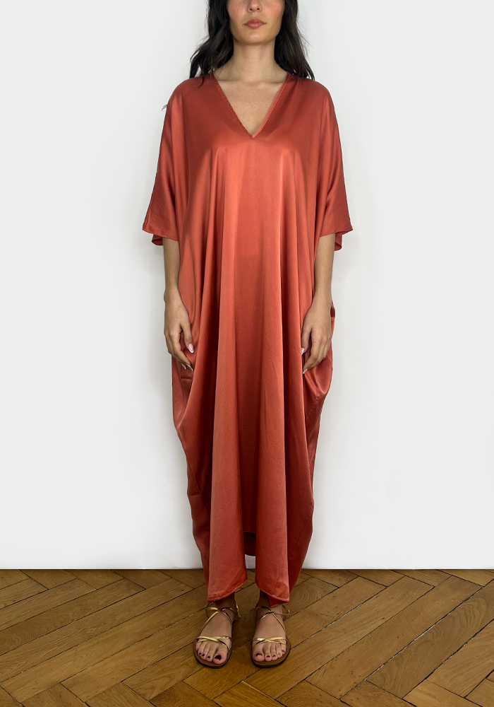 Robe Caftan Trigono Brique - Join Clothes