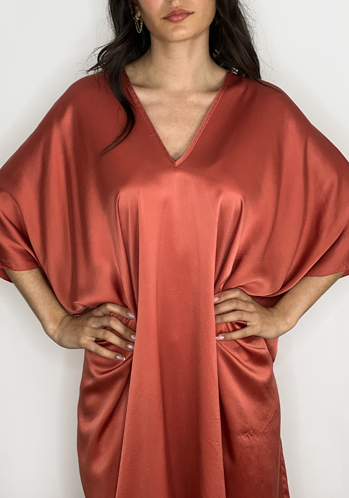 Robe Caftan Trigono Brique - Join Clothes